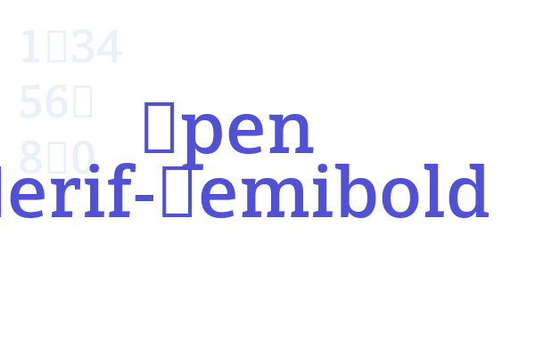 Open Serif-Semibold