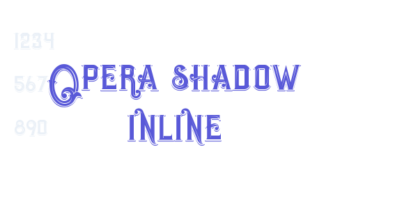 Opera shadow inline font free