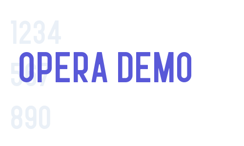 Opera Demo Font