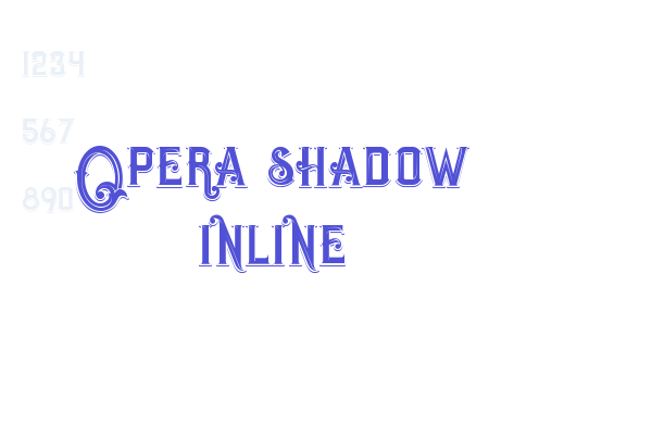 Opera shadow inline Font Download