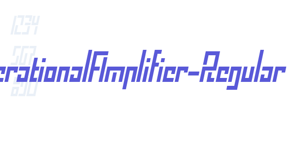 OperationalAmplifier-Regular font free