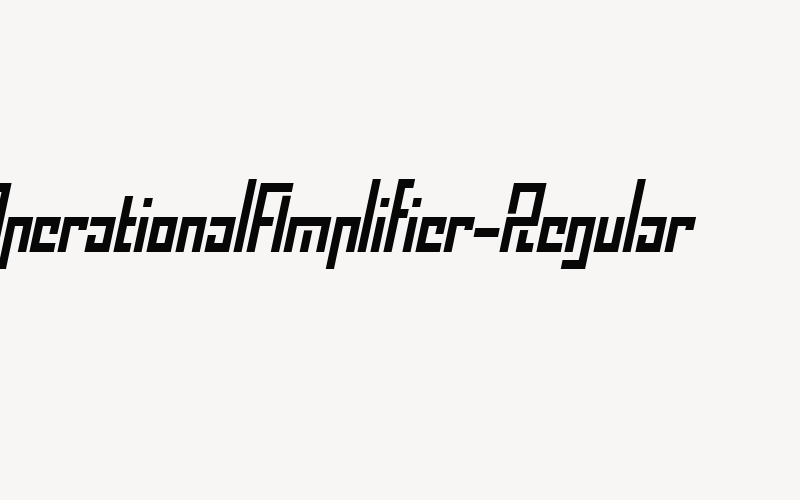 OperationalAmplifier-Regular Font