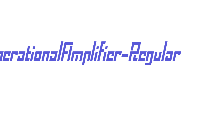 OperationalAmplifier-Regular Font