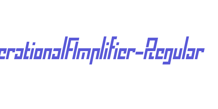 OperationalAmplifier-Regular Font Download