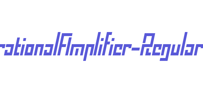 OperationalAmplifier-Regular Font