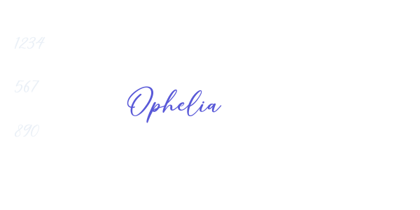 Ophelia font