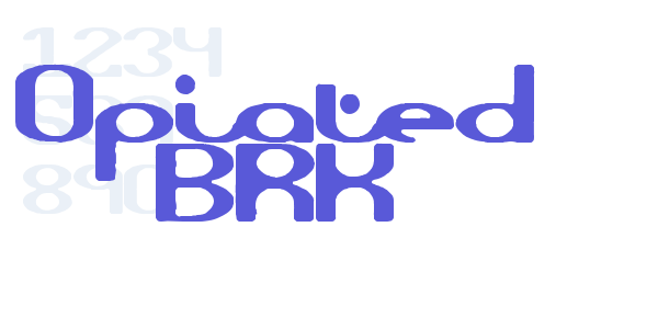 Opiated BRK font