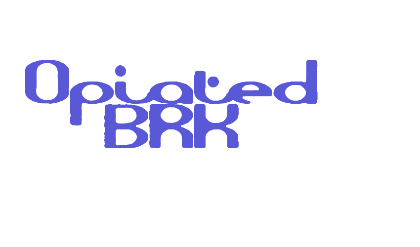 Opiated BRK Font