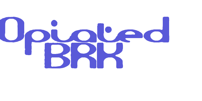 Opiated BRK Font