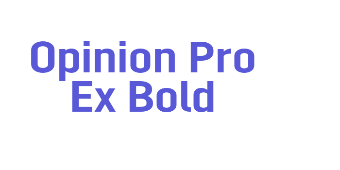 Opinion Pro Ex Bold Font Download