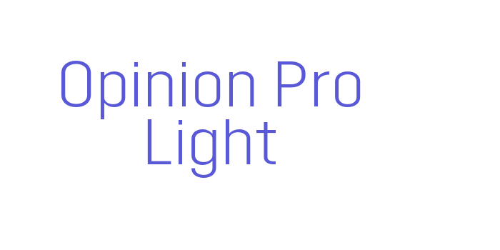 Opinion Pro Light Font Download