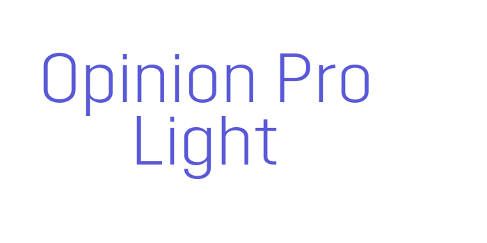 Opinion Pro Light Font