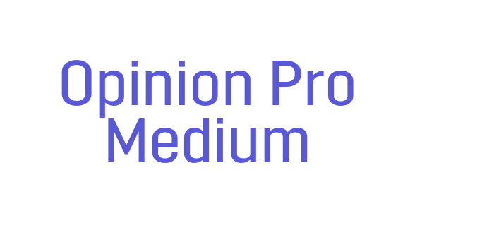 Opinion Pro Medium Font Download