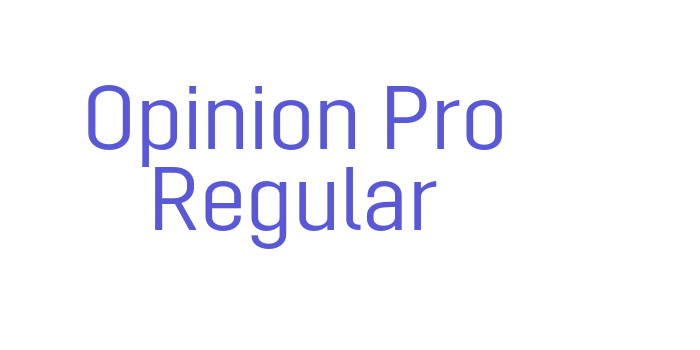 Opinion Pro Regular Font Download