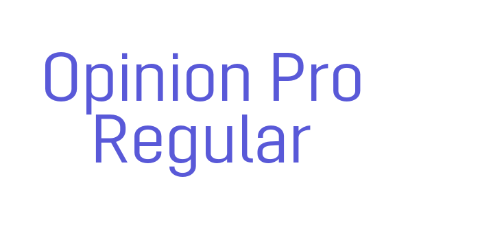 Opinion Pro Regular Font