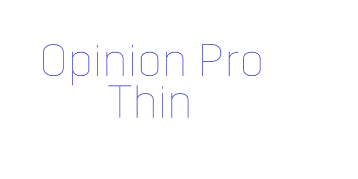 Opinion Pro Thin Font Download