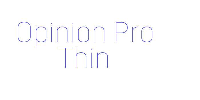 Opinion Pro Thin Font