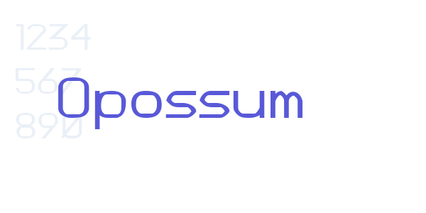 Opossum font free