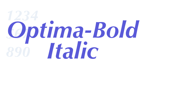 Optima-Bold Italic font free