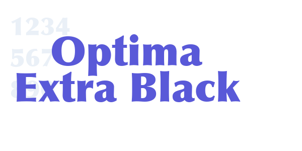 Optima Extra Black font free