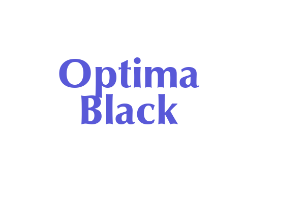 Optima Black Font