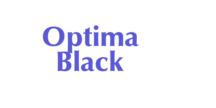 Optima Black Font Download