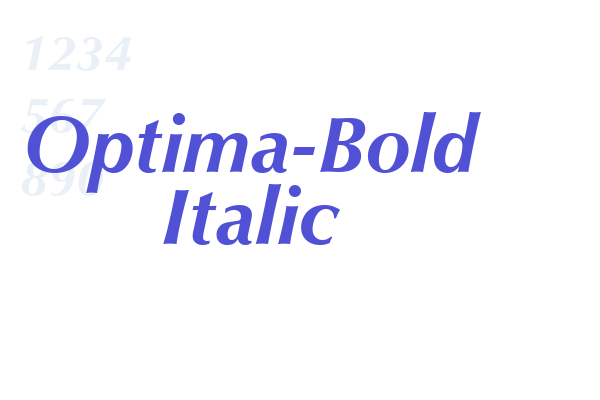 Optima-Bold Italic