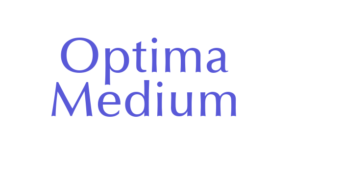 Optima Medium Font