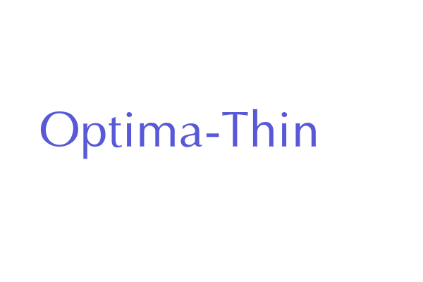 Optima-Thin Font