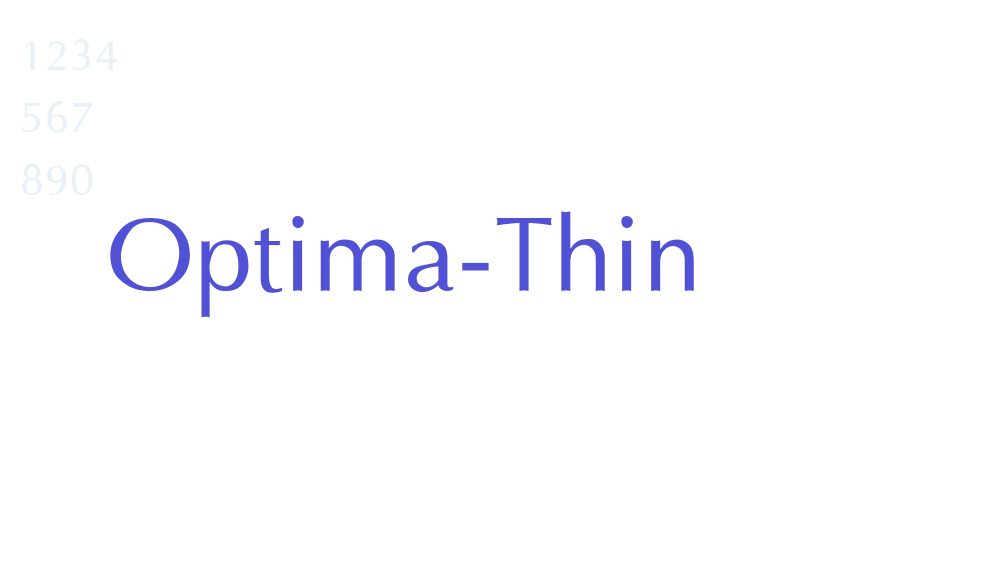 Optima-Thin-font-download