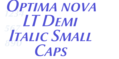 Optima nova LT Demi Italic Small Caps-font-download