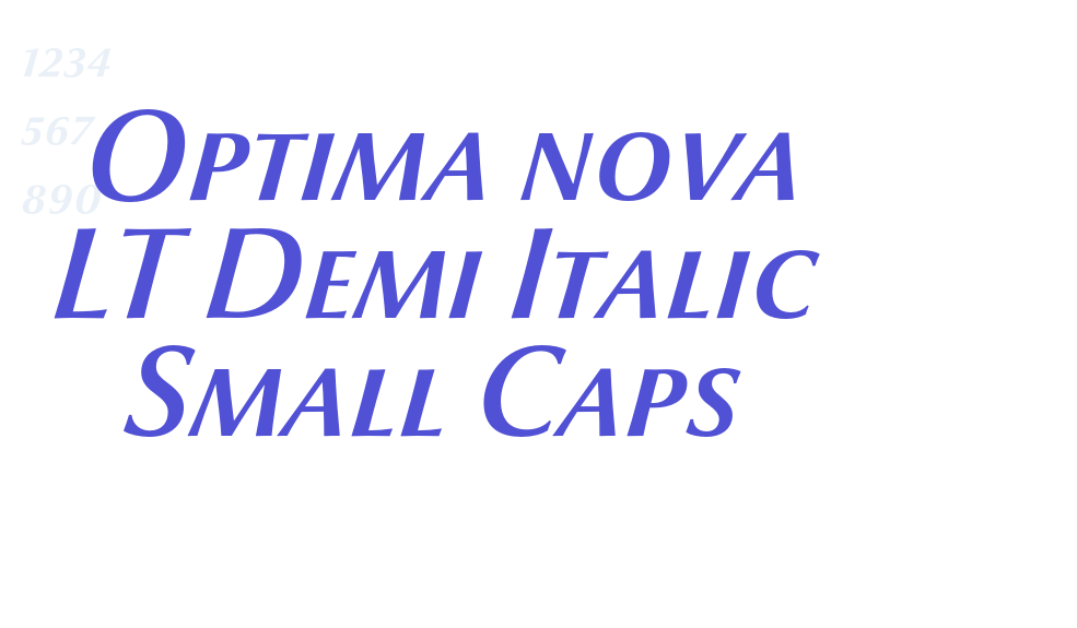 Optima nova LT Demi Italic Small Caps-font-download