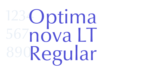 Optima nova LT Regular-font-download