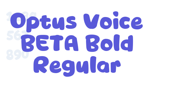 Optus Voice BETA Bold Regular font free