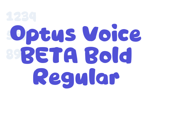 Optus Voice BETA Bold Regular Font Download