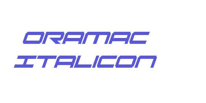 Oramac ItaliCon Font Download