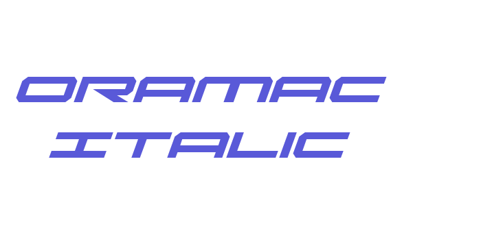 Oramac Italic Font Download