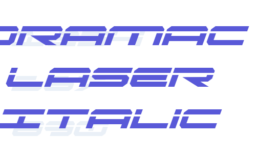 Oramac Laser Italic Font Download