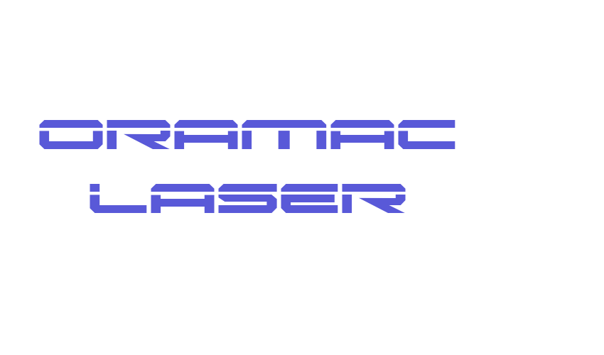 Oramac Laser Font