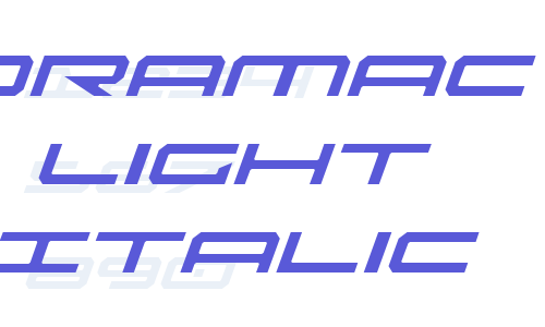 Oramac Light Italic Font Download