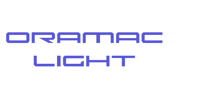 Oramac Light Font Download