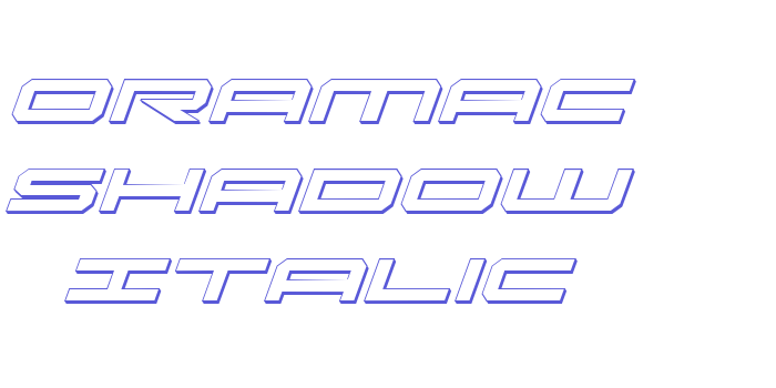 Oramac Shadow Italic Font Download