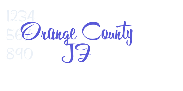 Orange County JF font free