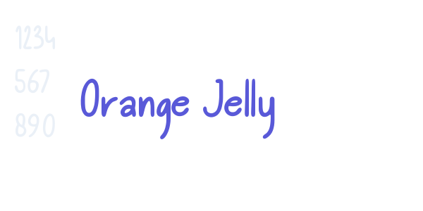 Orange Jelly font