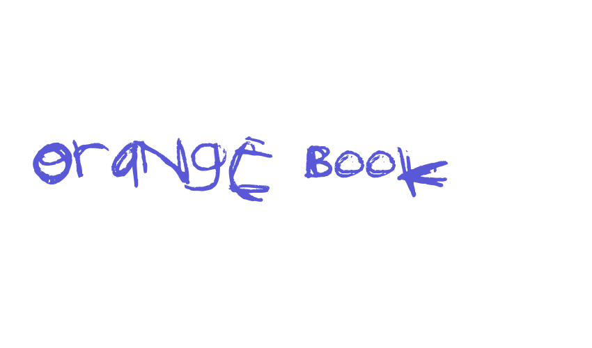 Orange Book Font