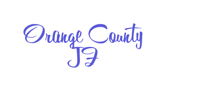 Orange County JF Font Download