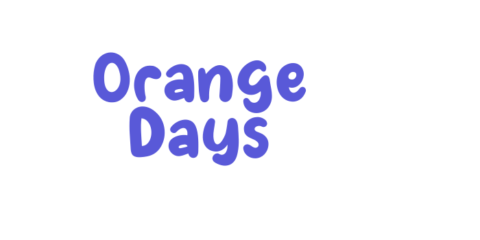 Orange Days Font Download