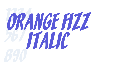 Orange Fizz Italic Font Download