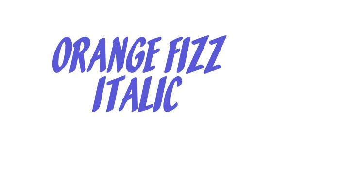 Orange Fizz Italic Font Download