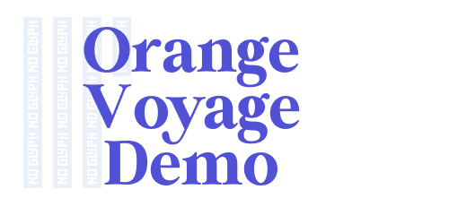 Orange Voyage Demo-font-download